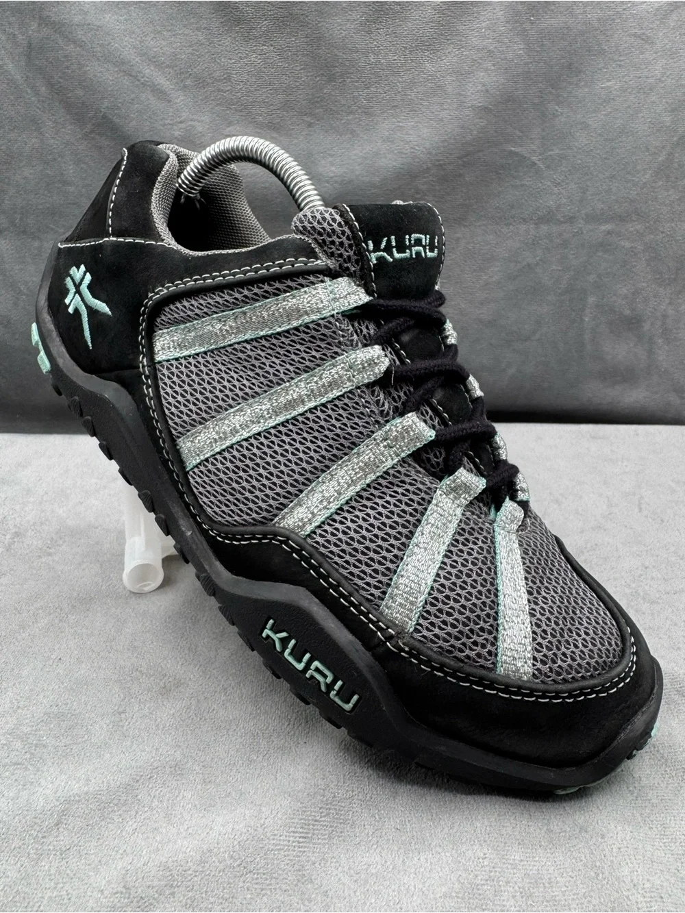 Kuru Chicane Sneakers Women’s Size 7 Black Teal Walking‎ Comfort Shoes